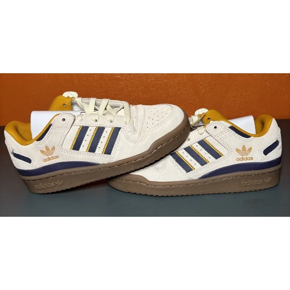 Adidas Forum Low‎ CL Purple/Gold JS1098 Mens Size 4